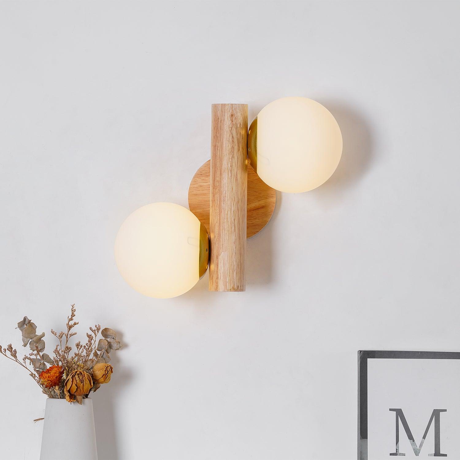 Vexorise Wood Scandinavian Wall Lamp - Letslighting