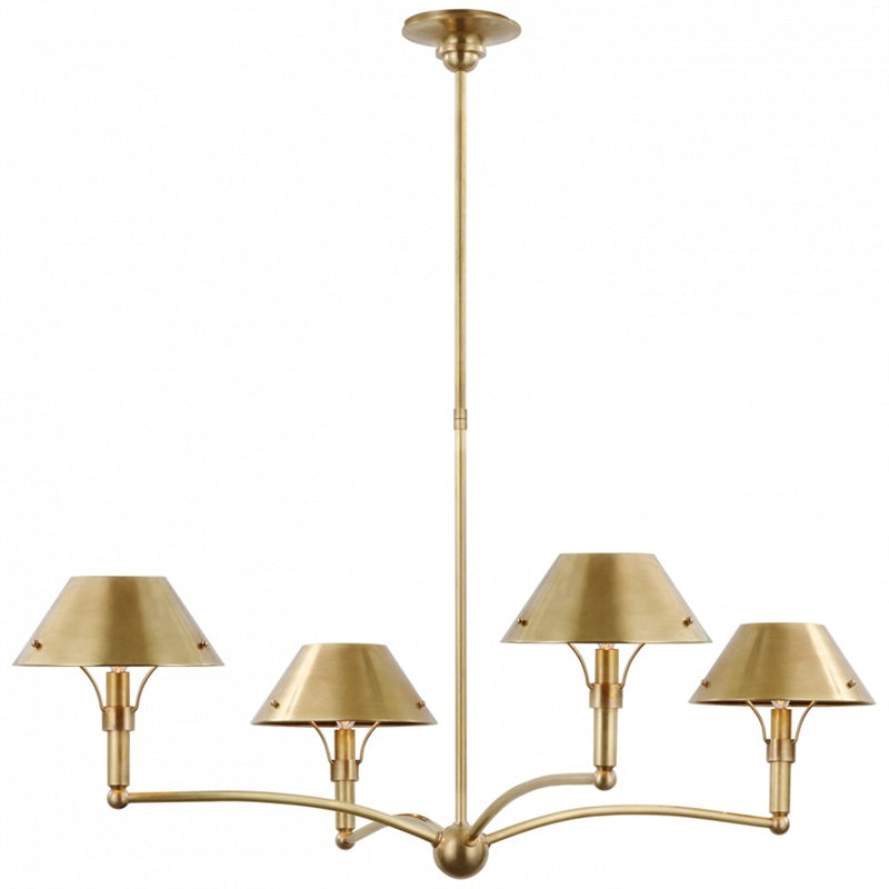 Turlington Vintage Industrie Messing Kronleuchter-Letslighting