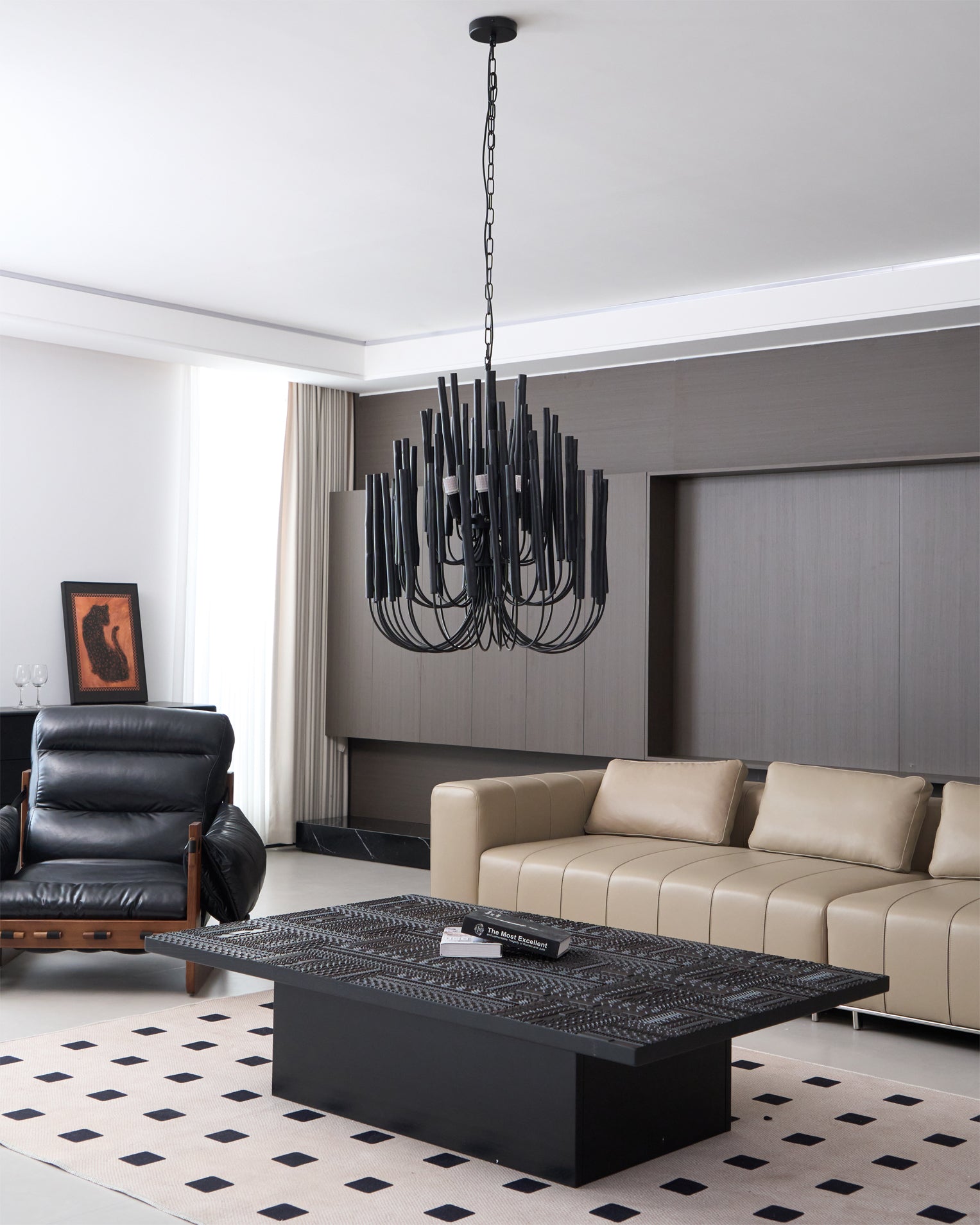 Ulshayra Postmodern Luxus Multi-Stick Holz Kronleuchter-Letslighting