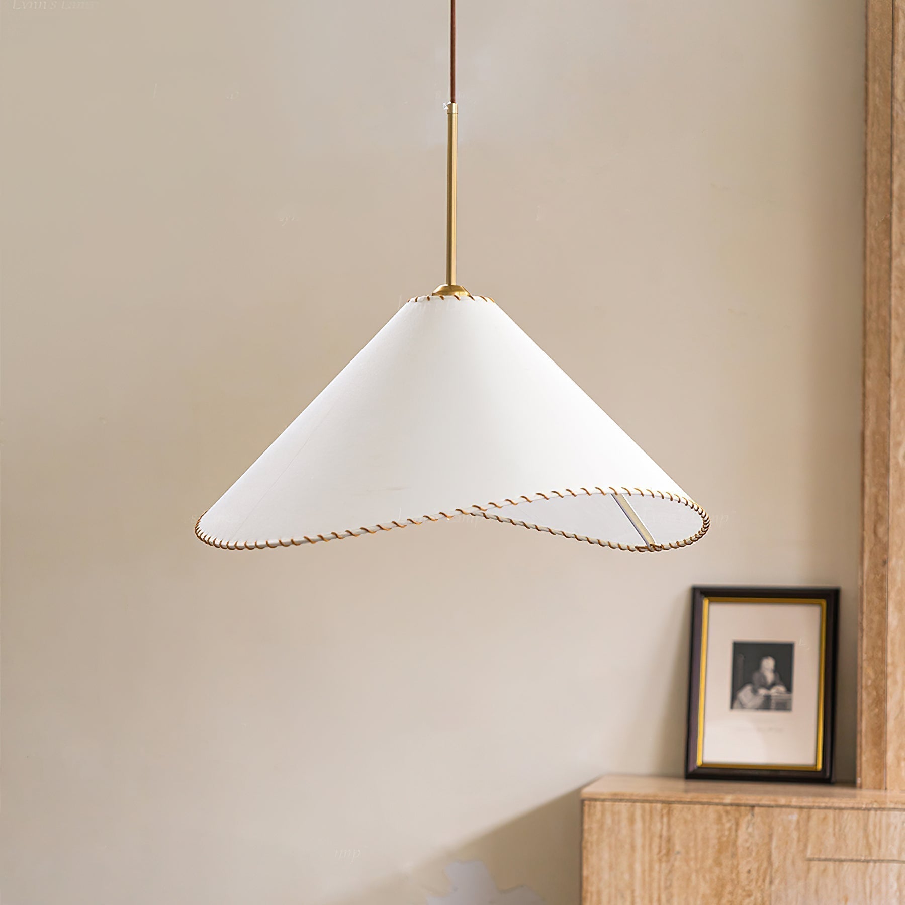 Aursoreth Nordische Pendelleuchte aus gedrehtem Stoff-Letslighting