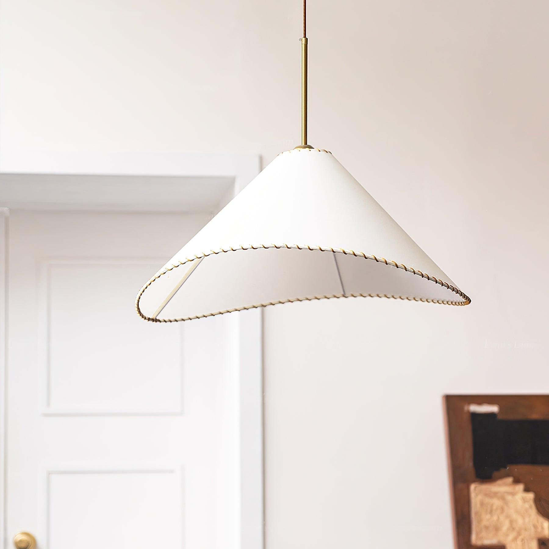 Aursoreth Nordische Pendelleuchte aus gedrehtem Stoff-Letslighting