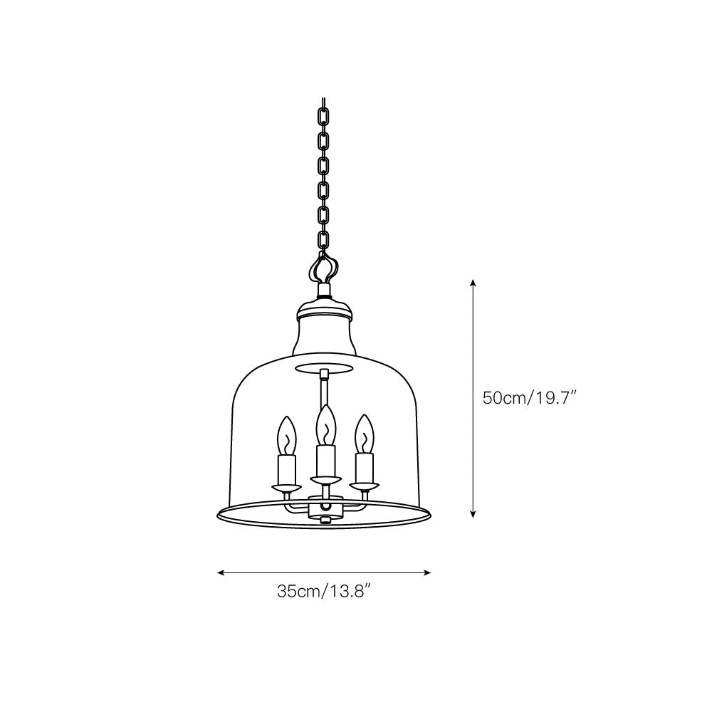 Sysolion Vintage Eleganz Glas Pendelleuchte-Letslighting