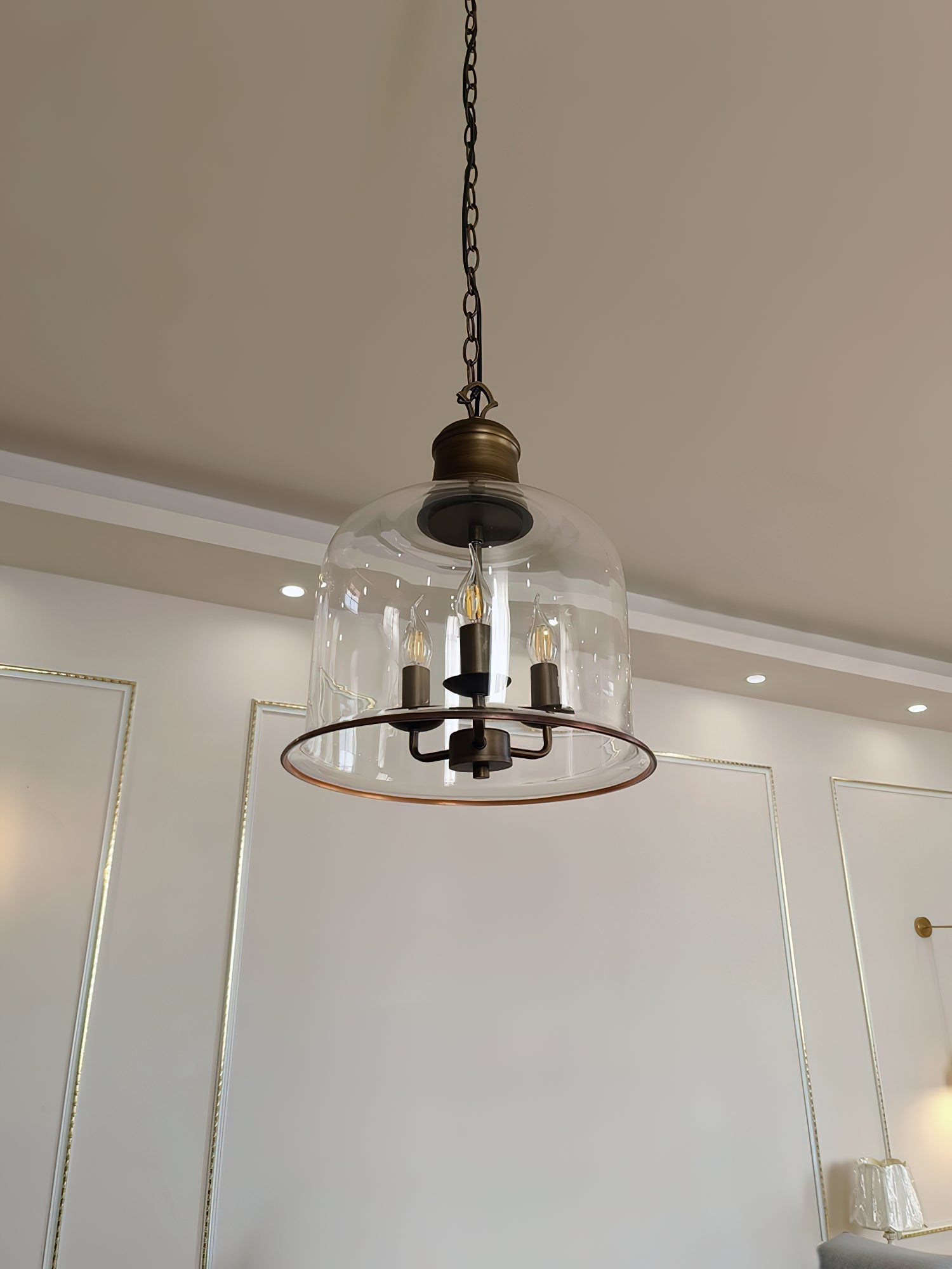 Sysolion Vintage Eleganz Glas Pendelleuchte-Letslighting