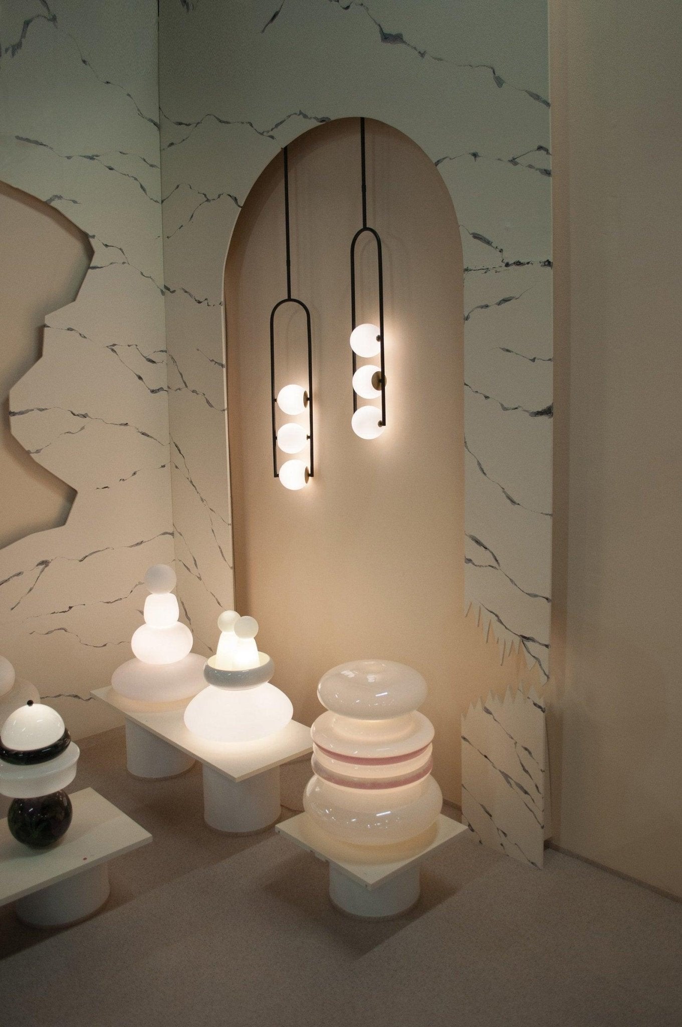 Evelaris Moderne Nordische Kunstglas-Pendelleuchte-Letslighting
