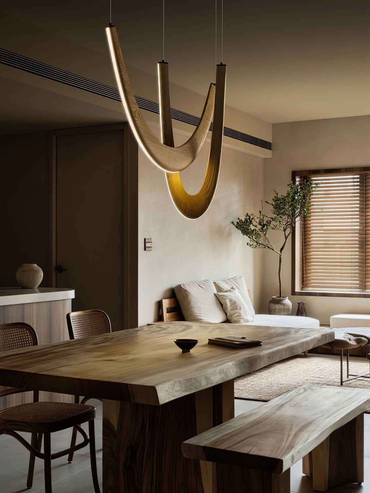 Lumora Holz Pendelleuchte-Letslighting