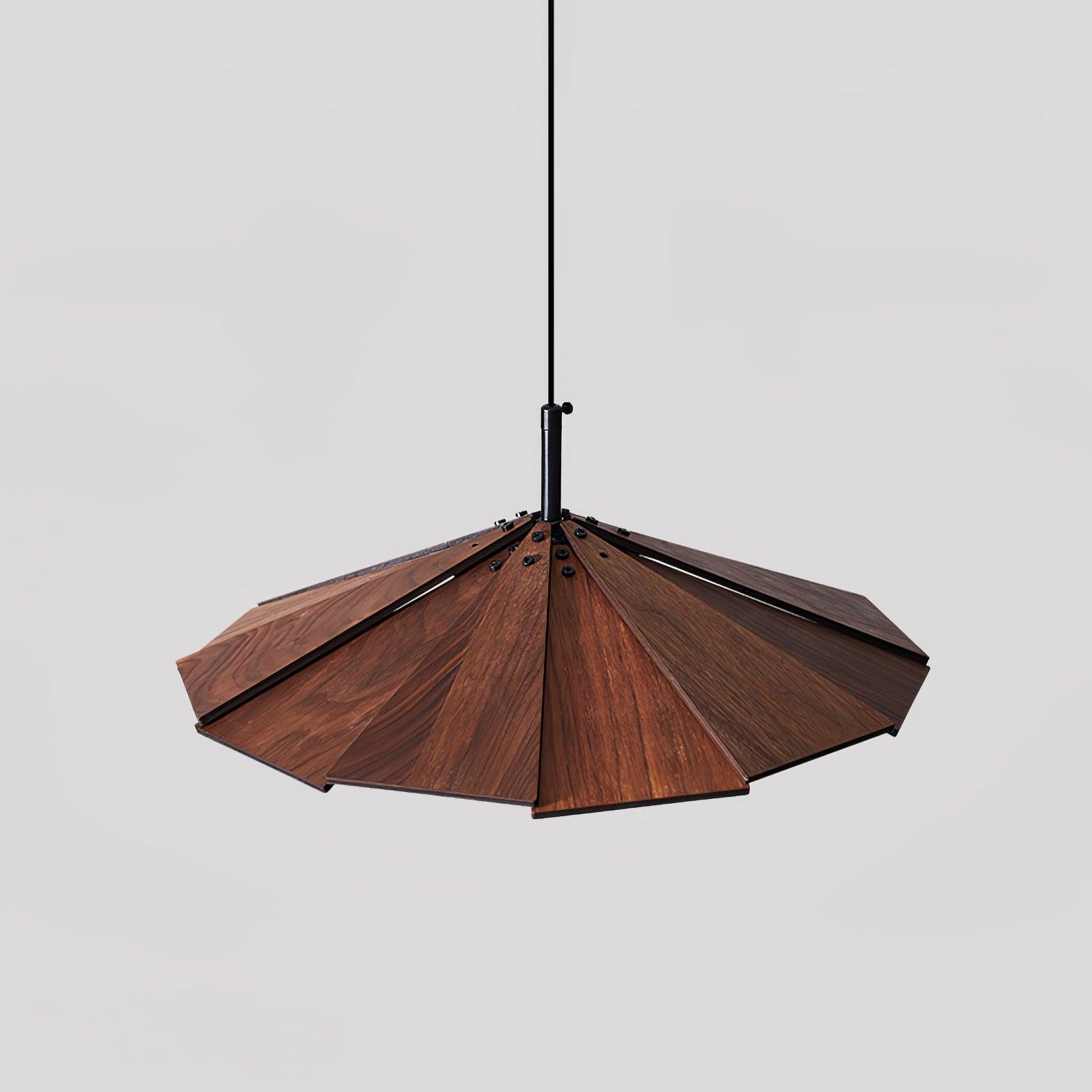 Woodura Schirm Holz Pendelleuchte-Letslighting