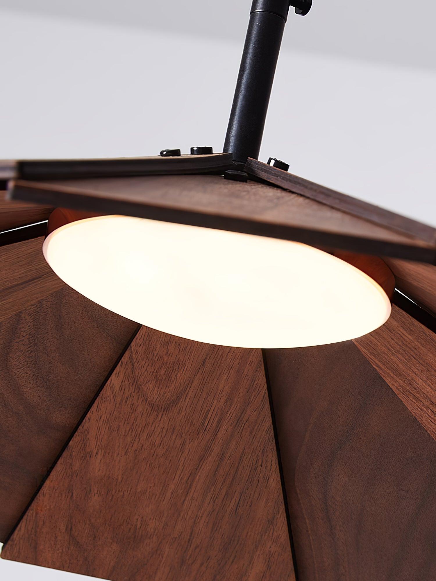 Woodura Schirm Holz Pendelleuchte-Letslighting