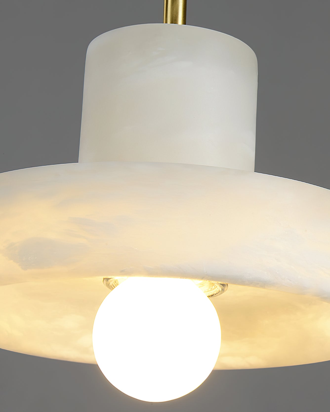 Cavelen Modern Minimalist Brass Alabaster Pendant Lamp - Letslighting