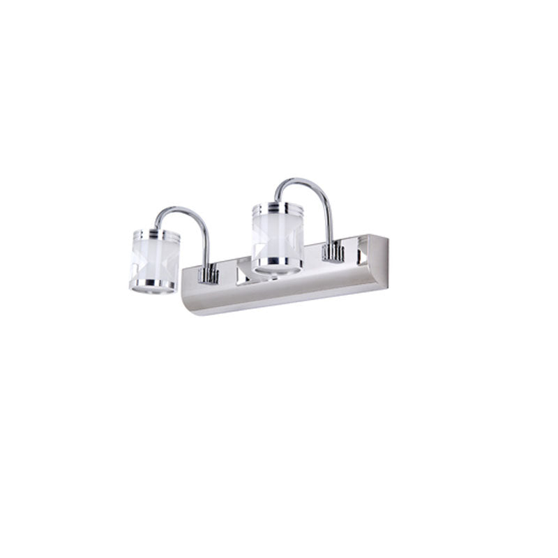 Arisha Modern Laterne LED Wandleuchte Silber Badezimmer Innen Metall&Acryl