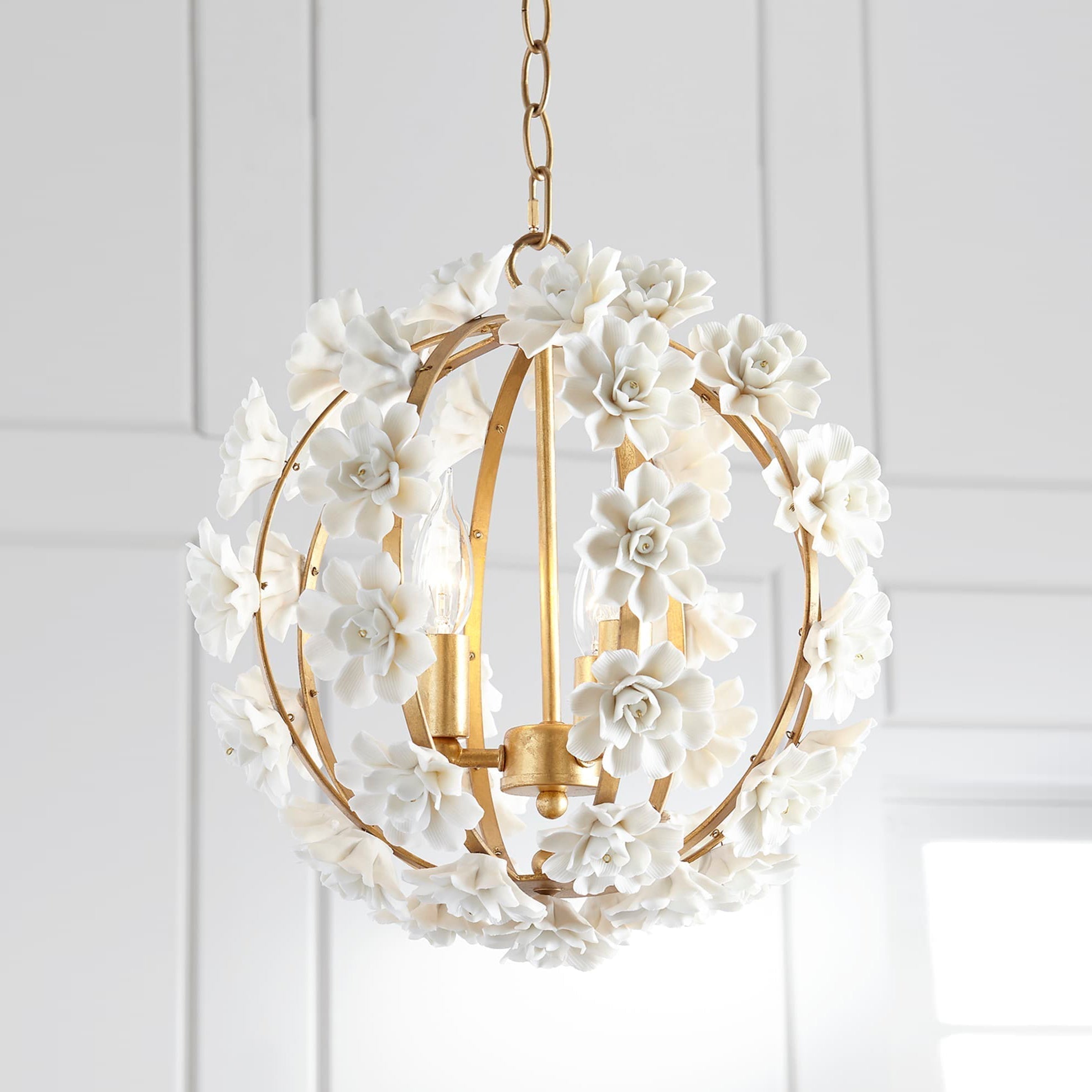 Syloran Postmoderner Luxus-Keramik-Kronleuchter mit Globus-Letslighting