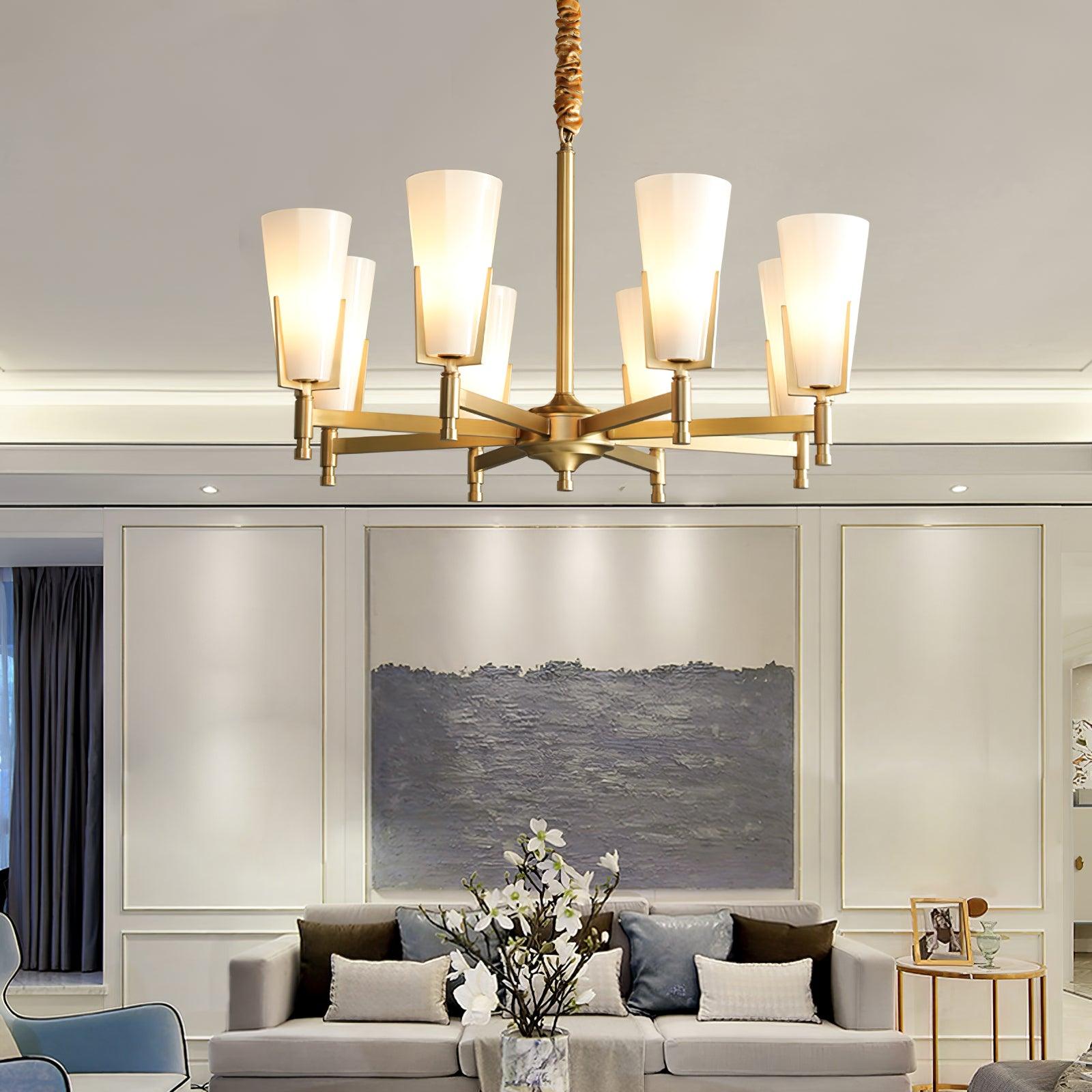 Gleam Luxus Messing Kronleuchter-Letslighting