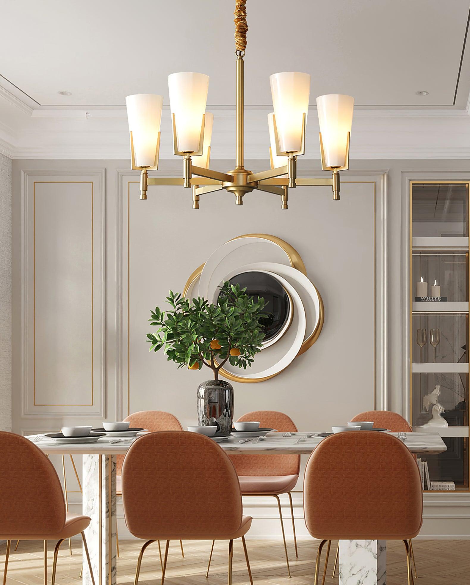 Gleam Luxus Messing Kronleuchter-Letslighting