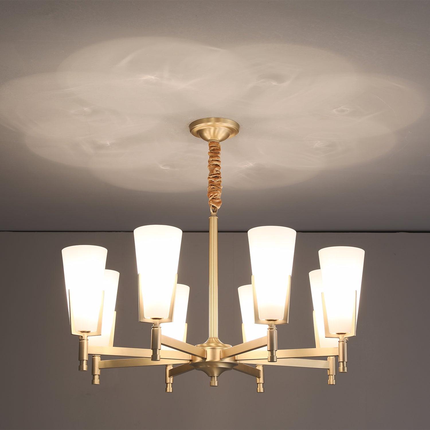 Gleam Luxus Messing Kronleuchter-Letslighting