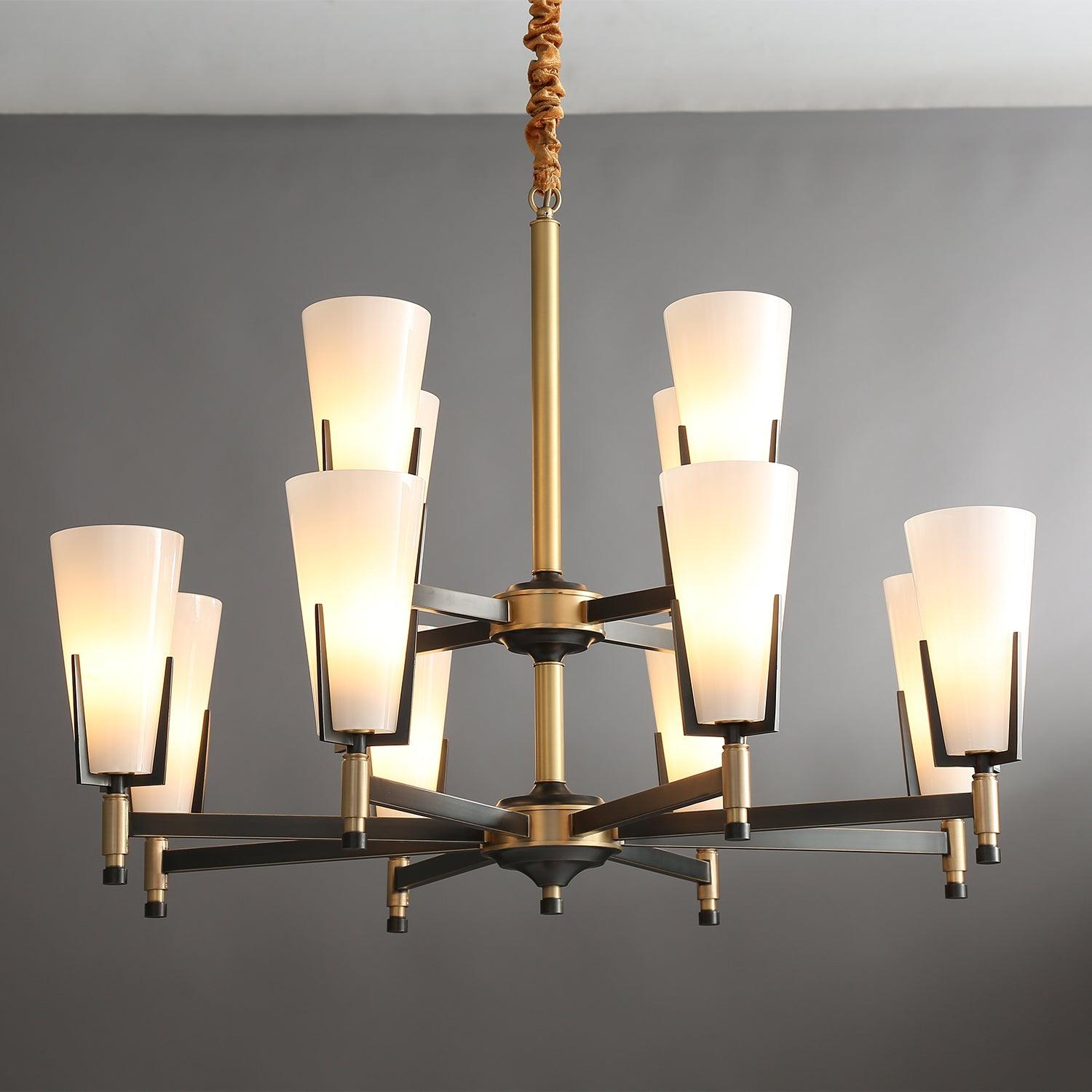 Gleam Luxus Messing Kronleuchter-Letslighting