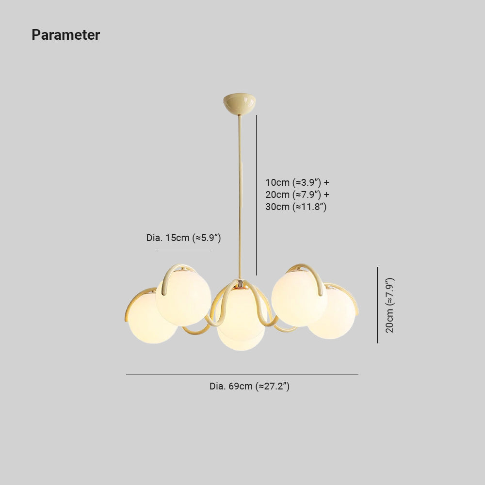 Wryn Geschwungener Linear-Kronleuchter