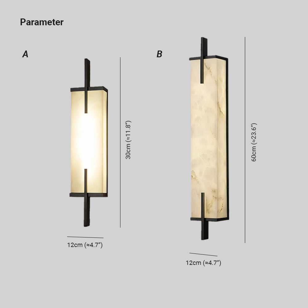 Zenith Alabaster-Wandleuchte