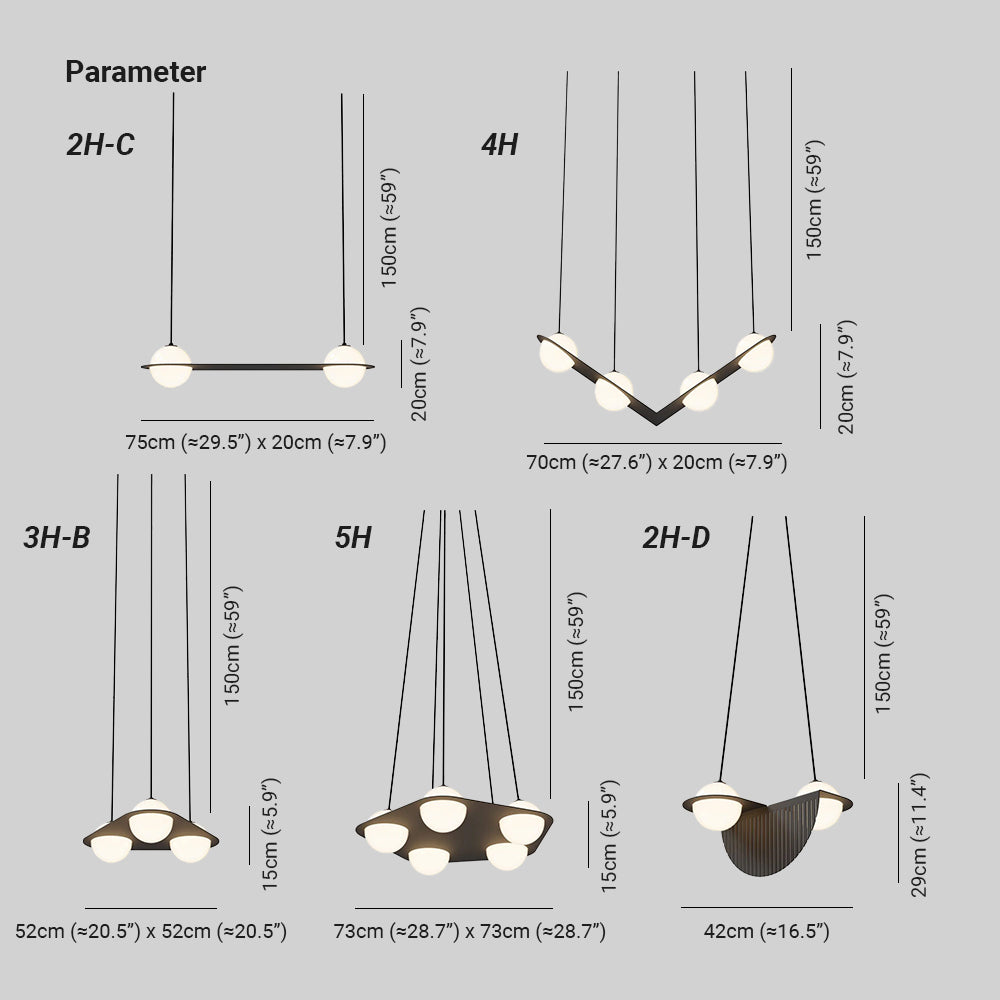Selan Schwarze Glas-Pendelleuchte
