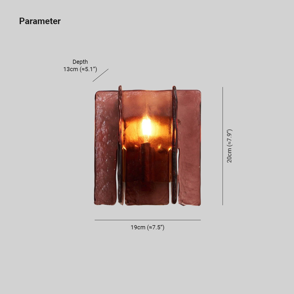 Solanic Minimalistische Glas Kunst Wandleuchte-Letslighting