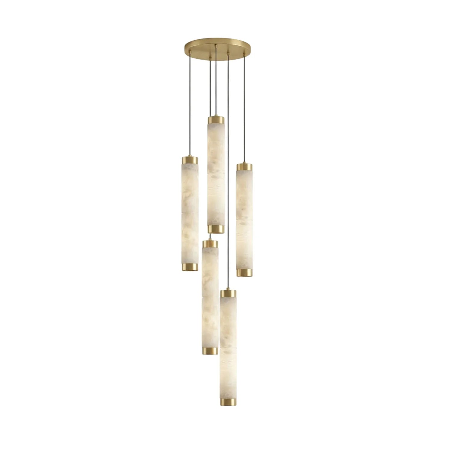 Lira Zylindrisch Alabaster Pendelleuchte-Letslighting