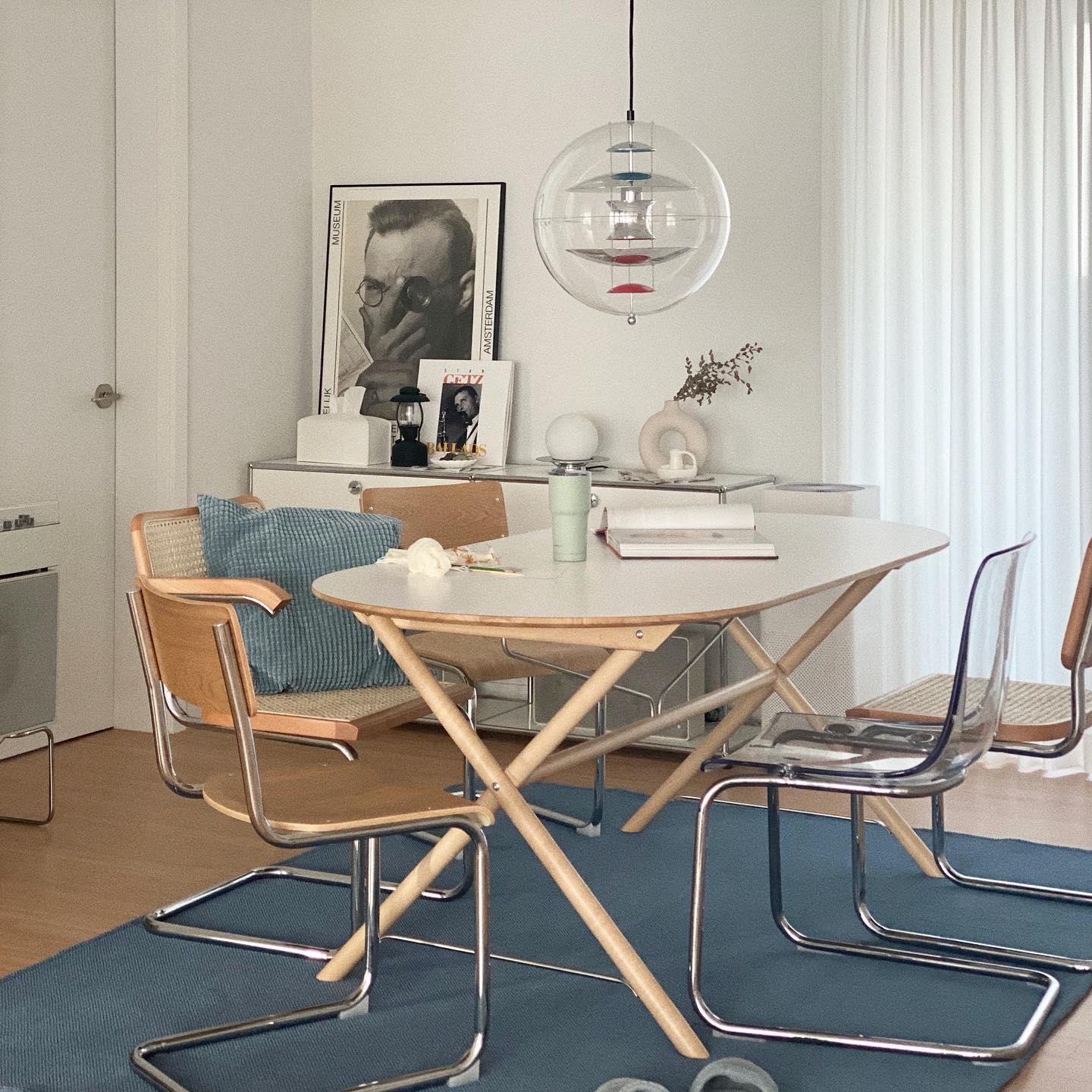 Pendant Lamp Floating Geometric Layers Clear Globe Futuristic Modern - Letslighting