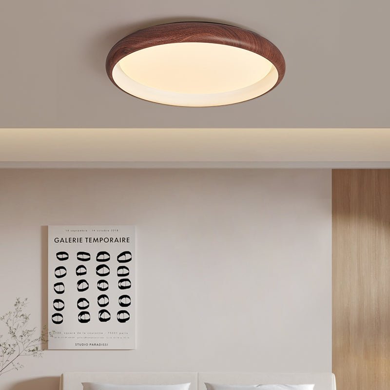Zesolis Modern Minimalistisch Walnuss Deckenleuchte-Letslighting