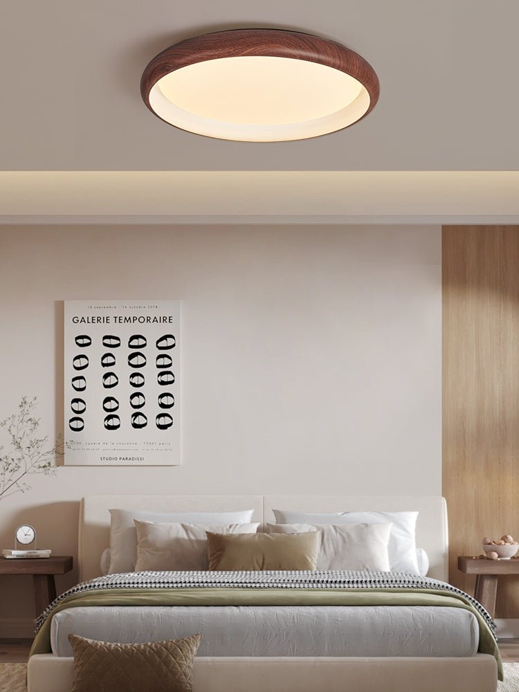 Zesolis Modern Minimalistisch Walnuss Deckenleuchte-Letslighting