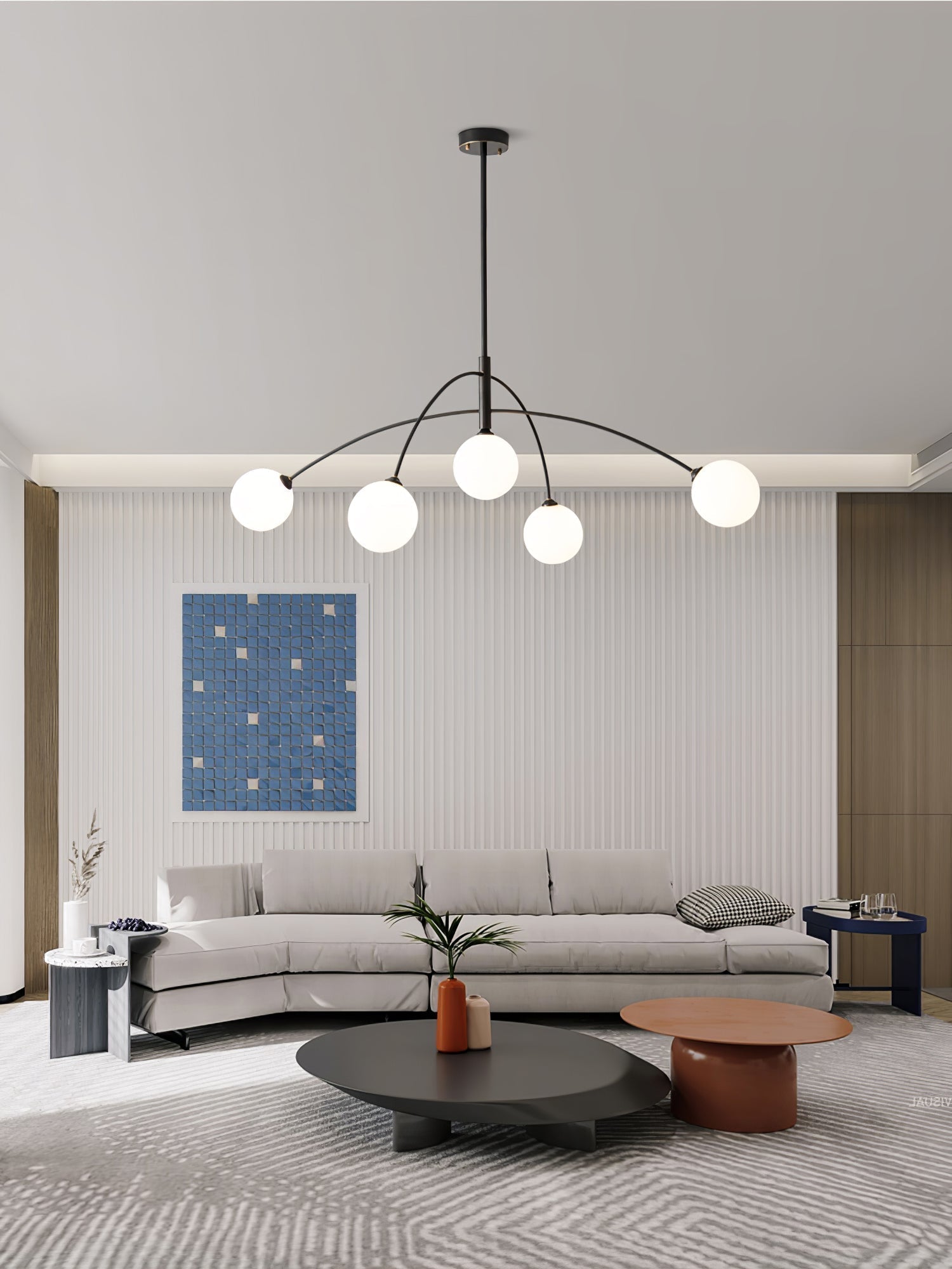 Lustra Kronleuchter Valentina Bogen Messing Elegant-Letslighting