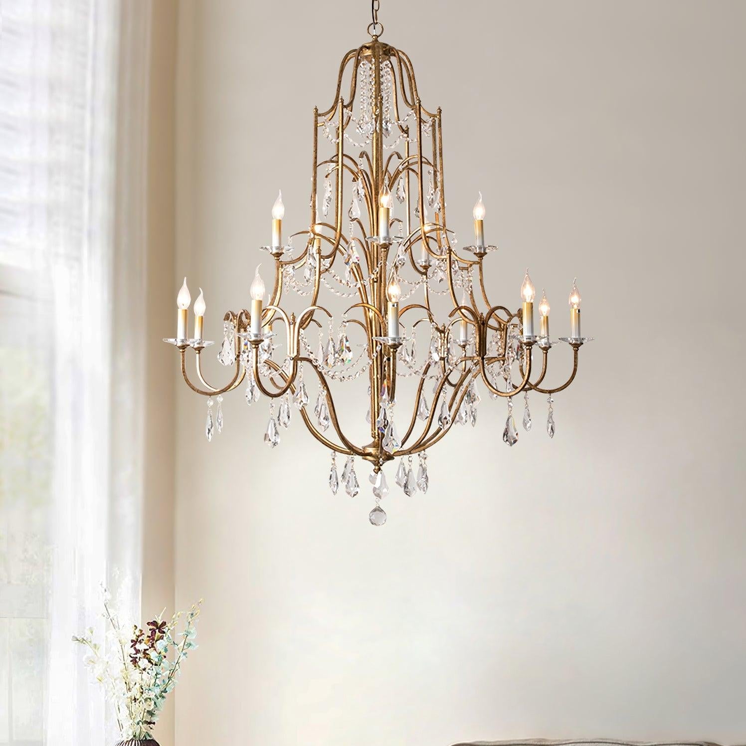 Kristy Crystal  Chandelier  Gorgeous Special  Farmhouse