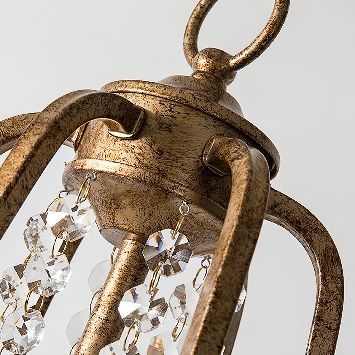 Lustra Kronleuchter Eisen Kristall Kerzenleuchter Vintage-Letslighting