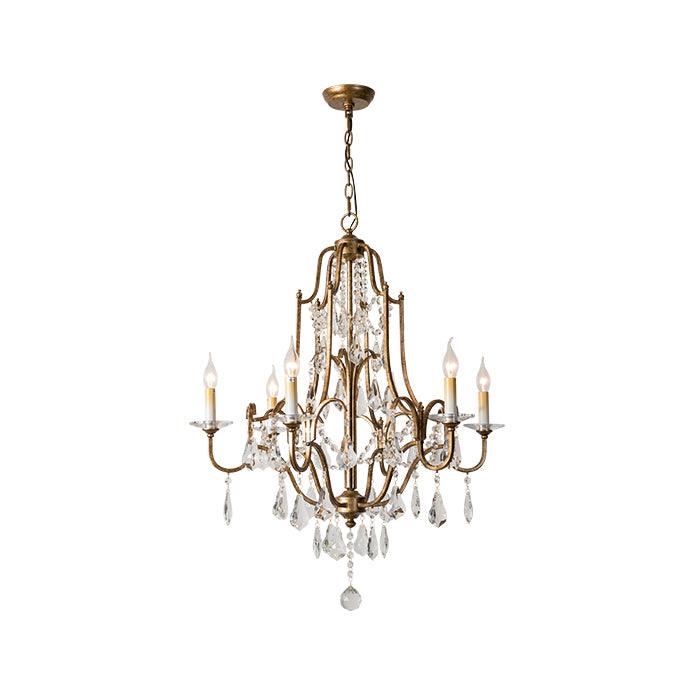 Lustra Kronleuchter Eisen Kristall Kerzenleuchter Vintage-Letslighting