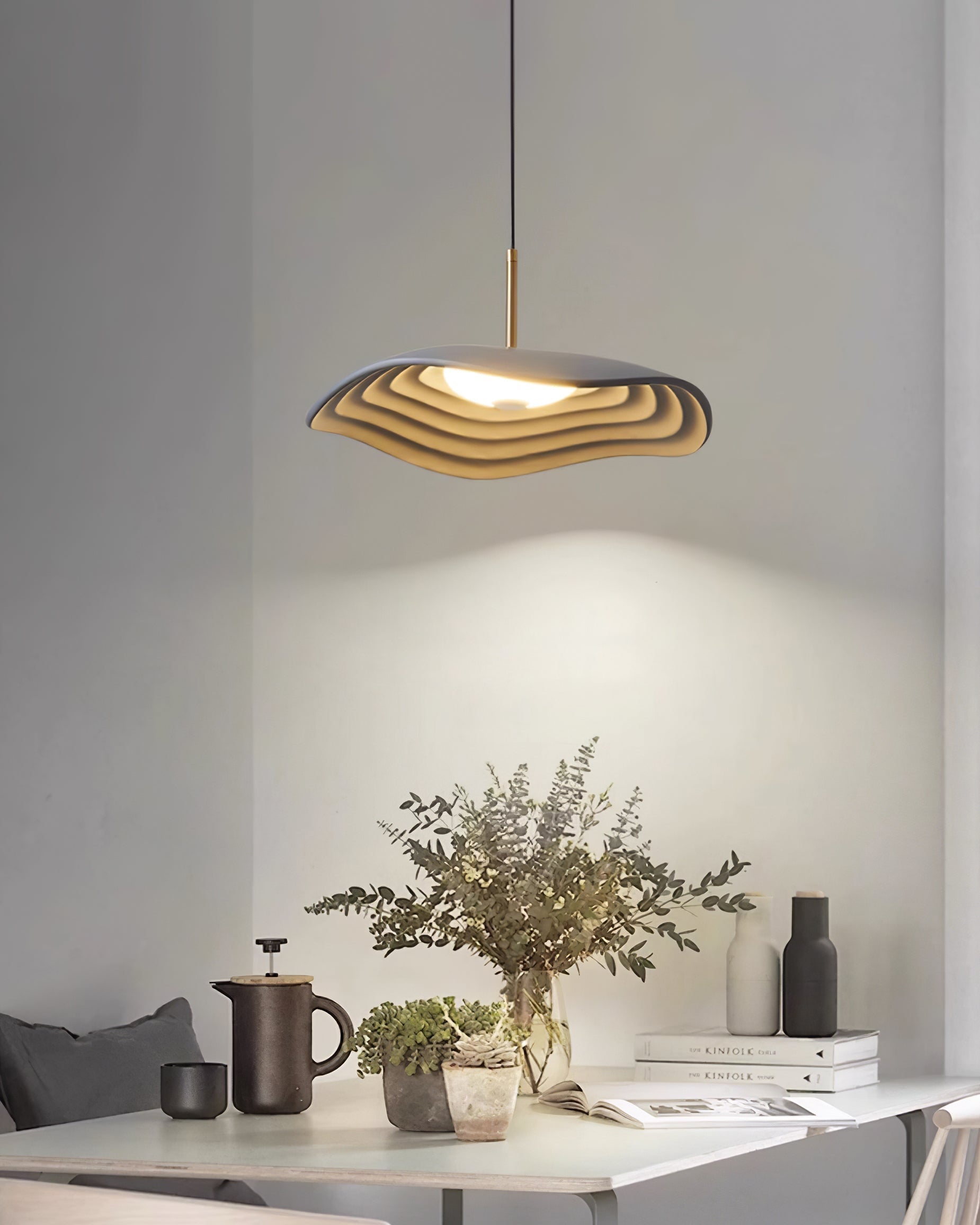 Ovelis Pendelleuchte Modern Welle Gold-Letslighting
