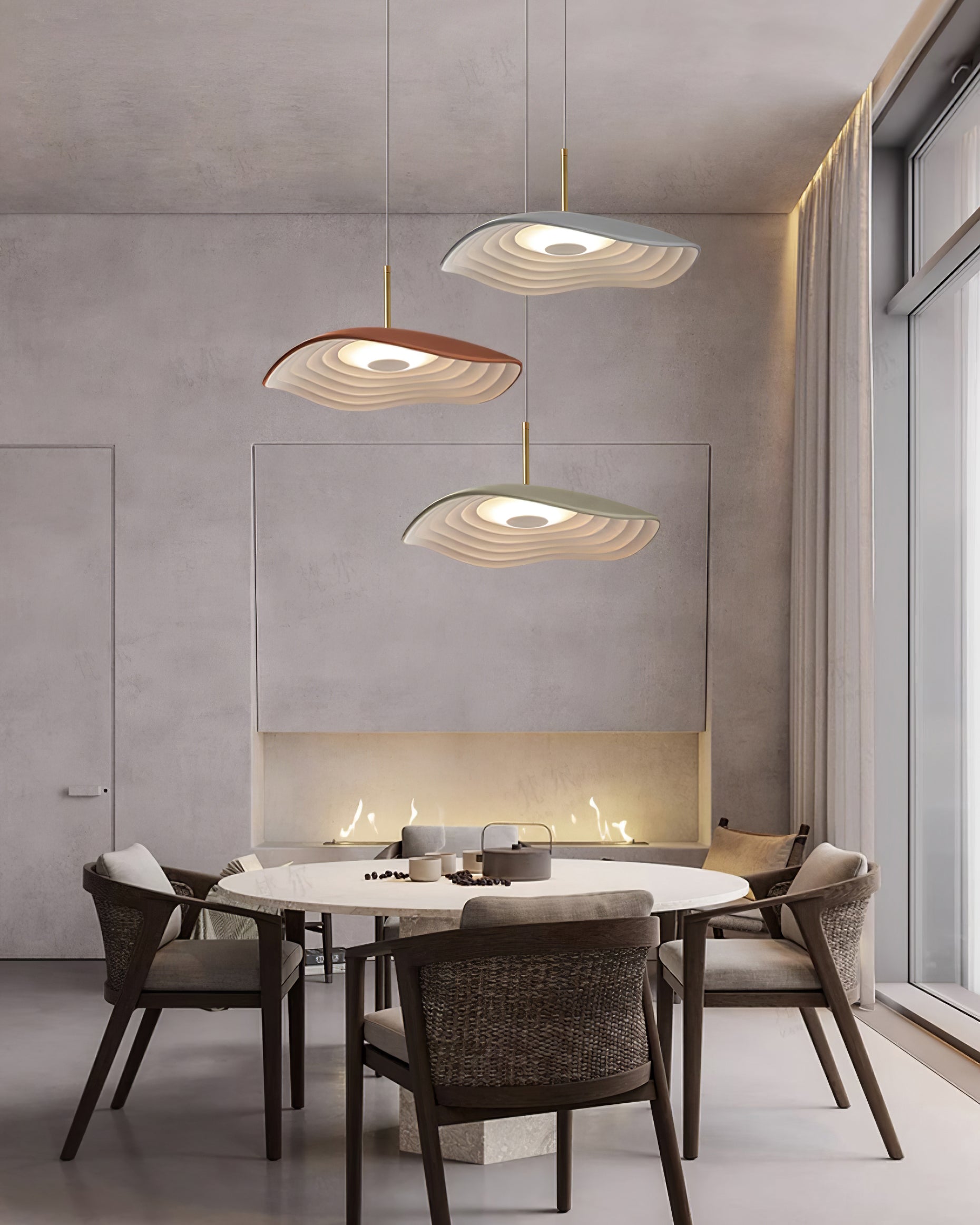 Ovelis Pendelleuchte Modern Welle Gold-Letslighting