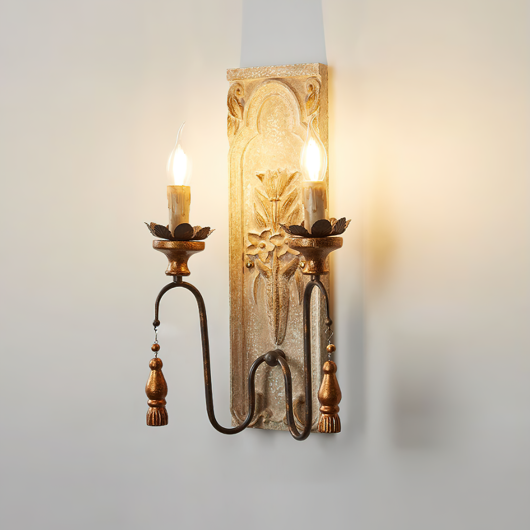 Elsoris Holz Postmodern Luxus Wandleuchte-Letslighting