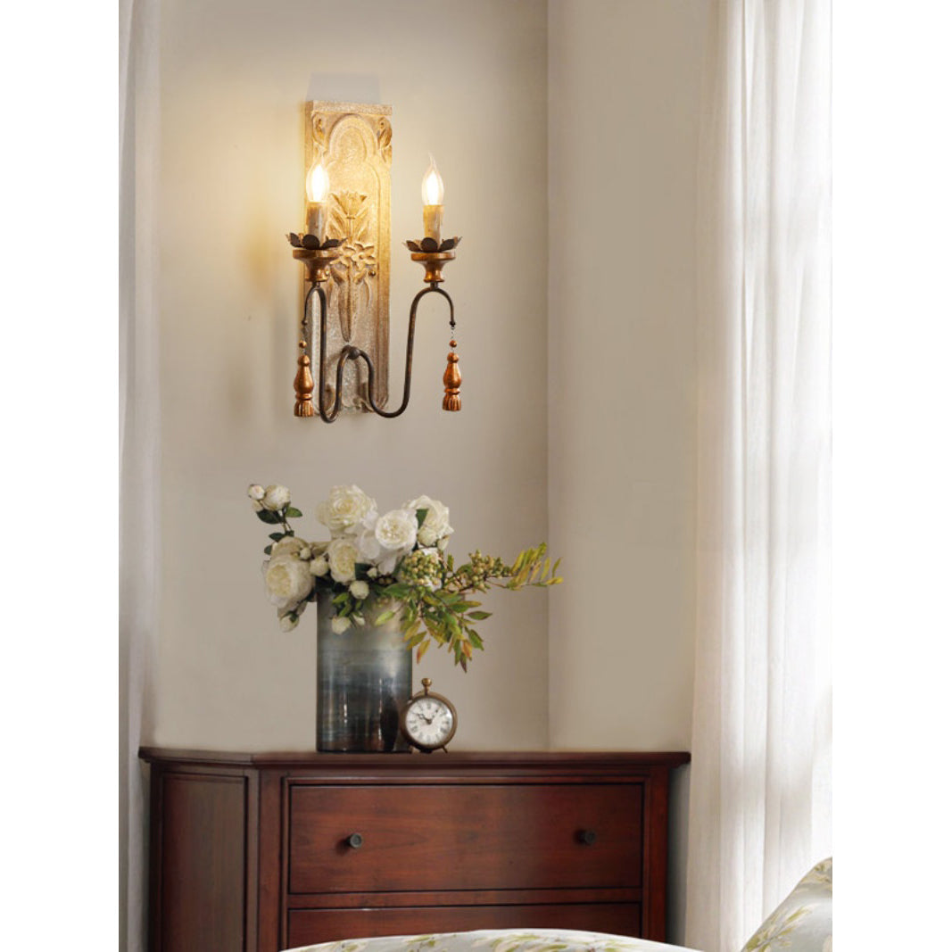 Elsoris Holz Postmodern Luxus Wandleuchte-Letslighting