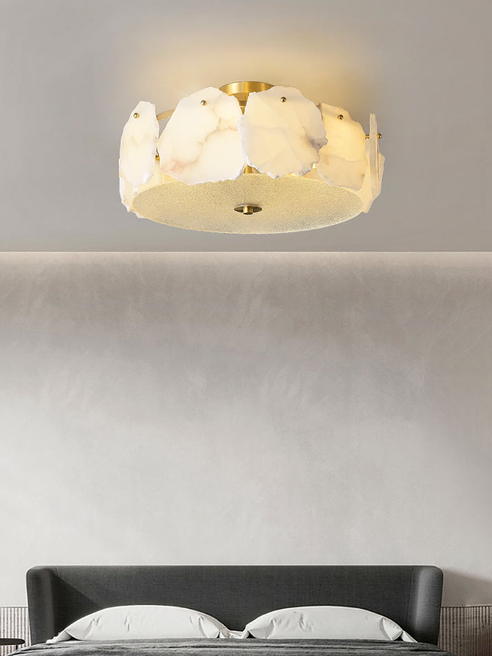 Amara Alabaster Flush Mount Ceiling Light - Neutralighting