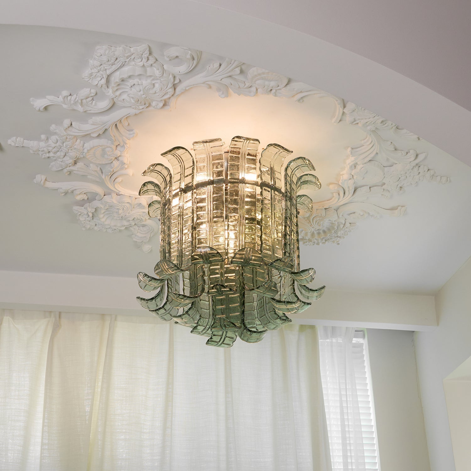Aurora Ceiling Lamp Murano Glass Petal Vintage - Blowlighting