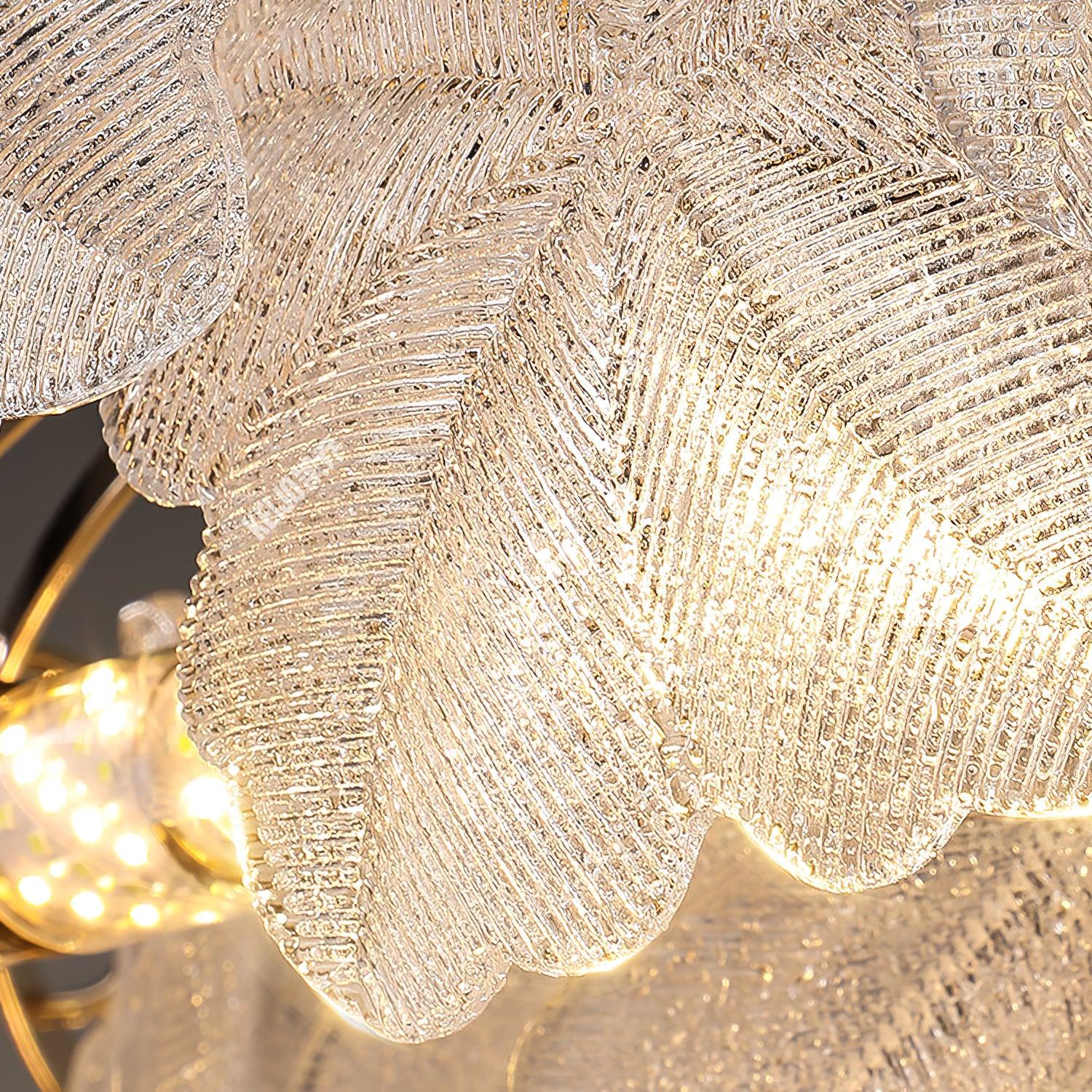 Vitheir Kronleuchter aus Floralem Glas-Letslighting