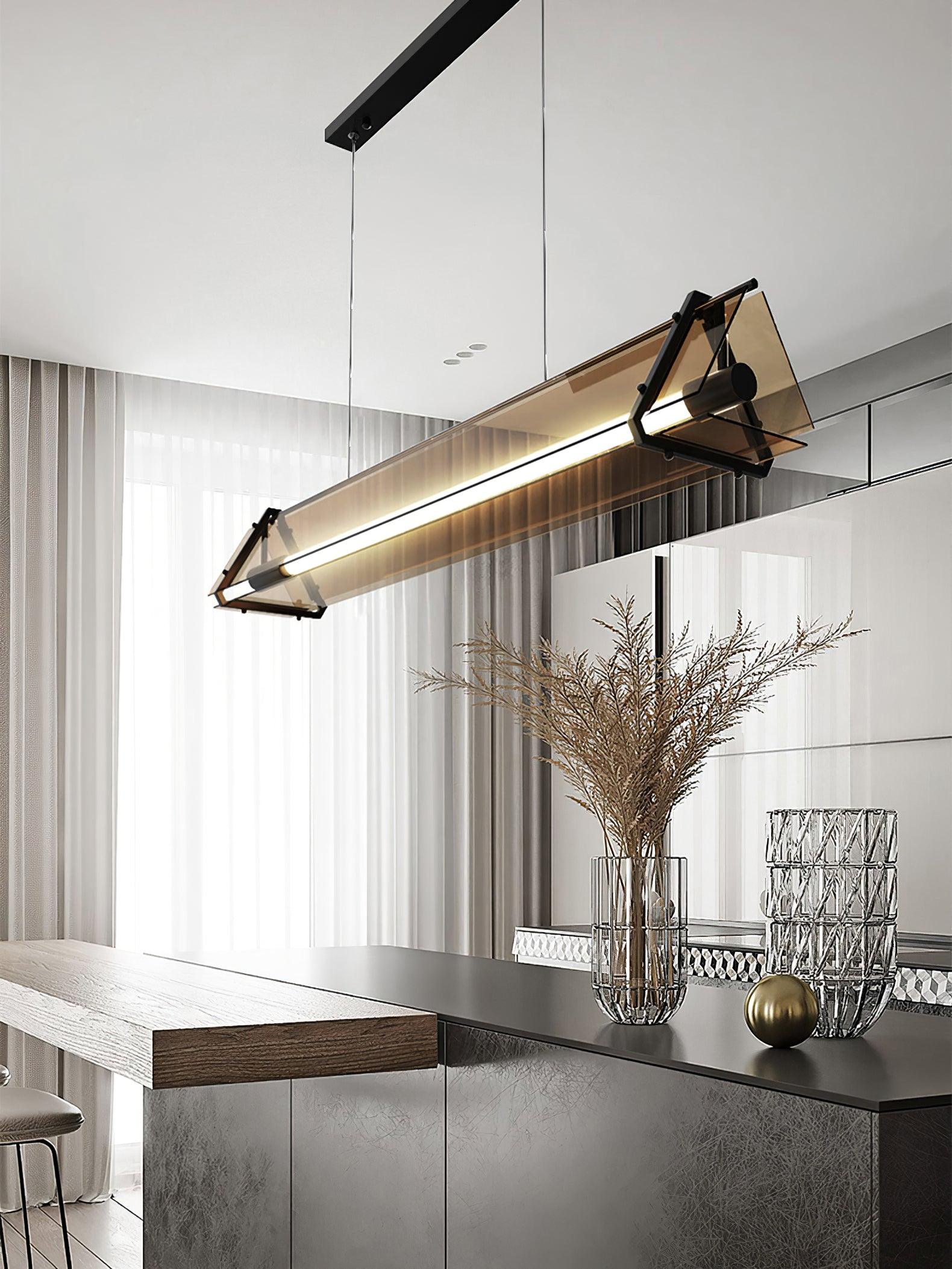 Lunaris Glas Minimalistische Pendelleuchte-Letslighting