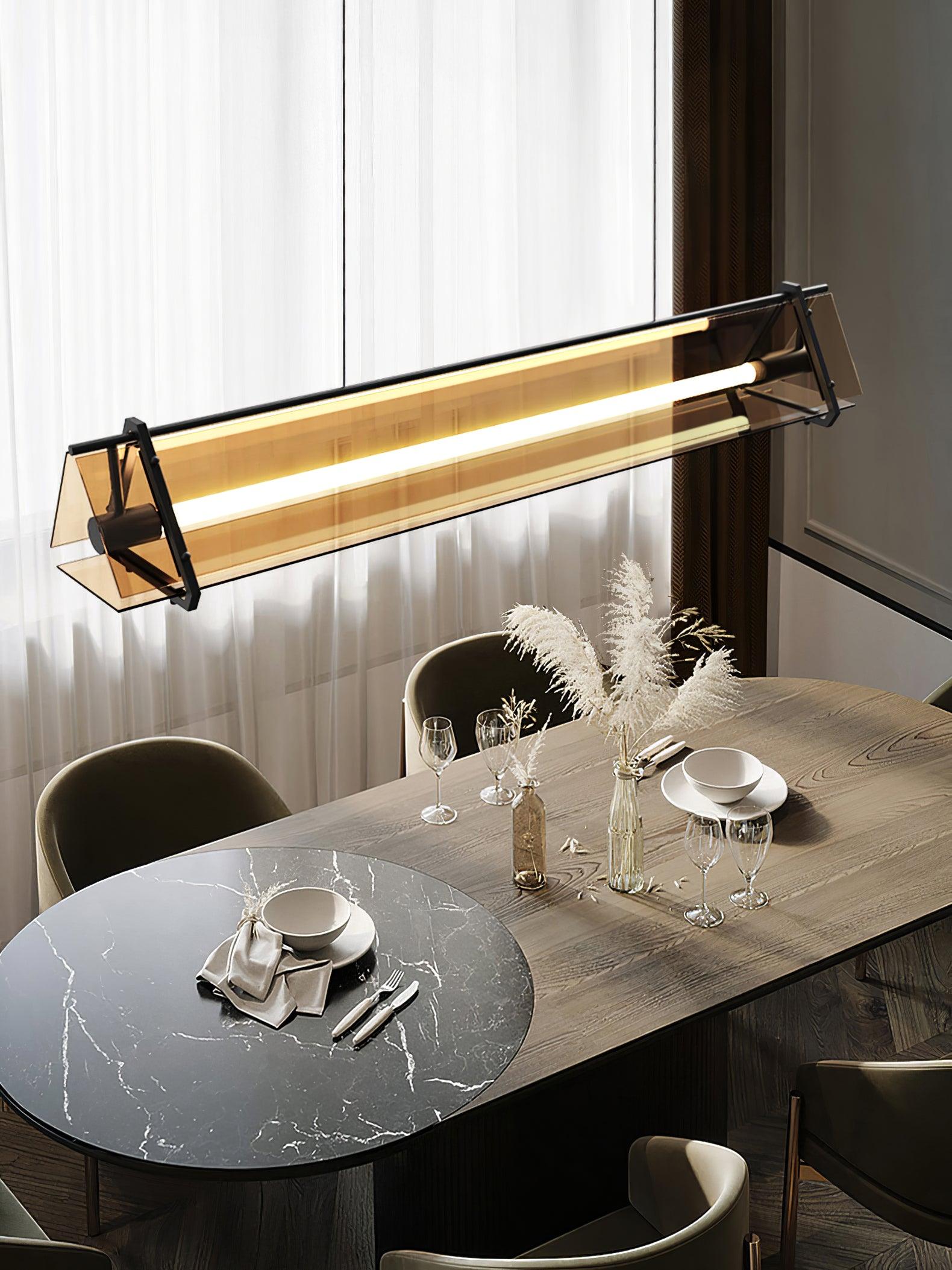 Lunaris Glas Minimalistische Pendelleuchte-Letslighting