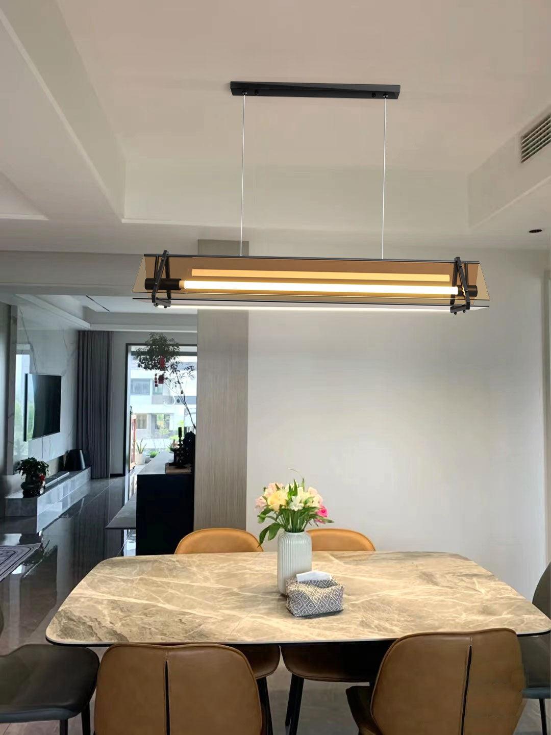 Lunaris Glas Minimalistische Pendelleuchte-Letslighting
