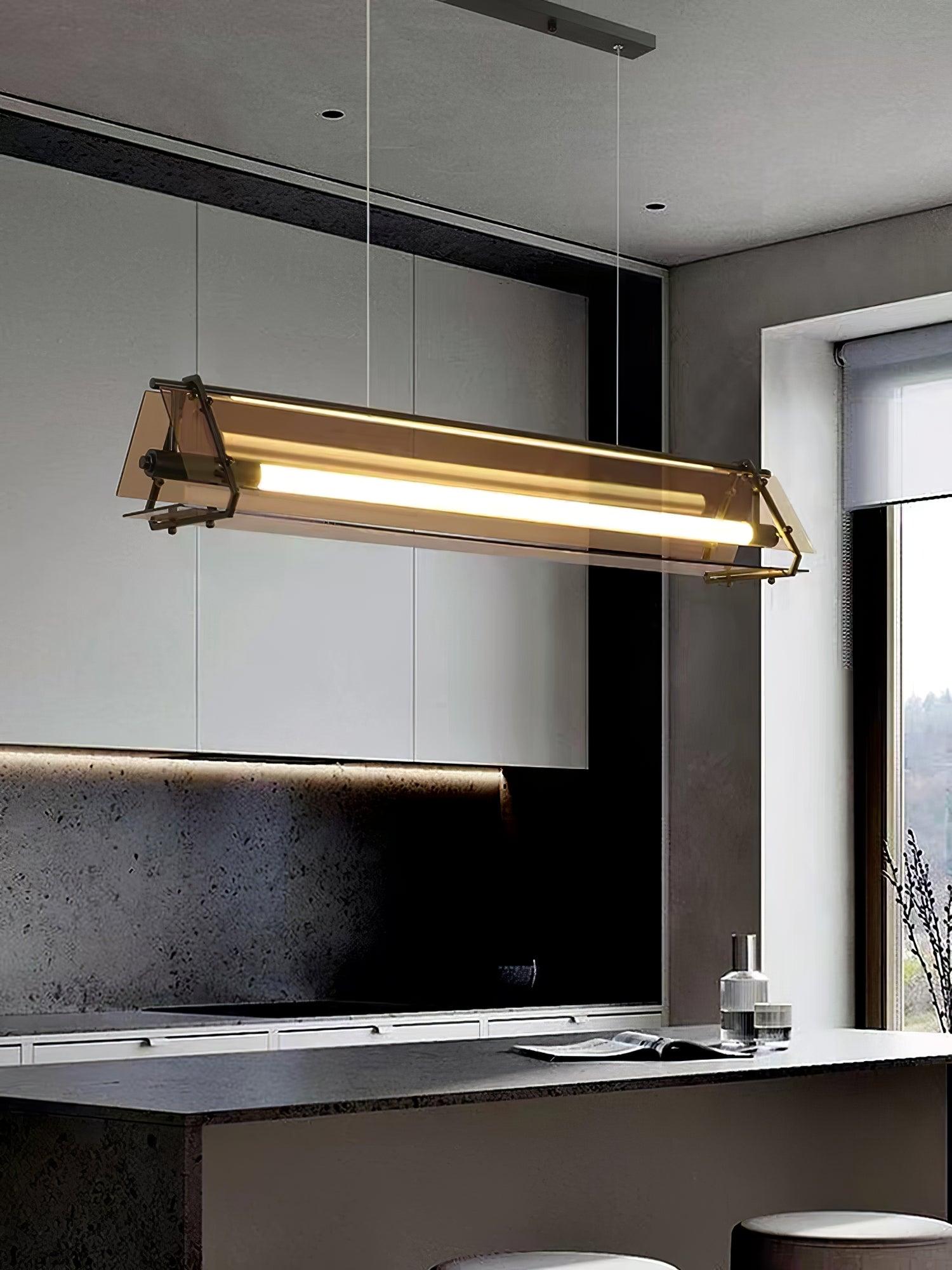 Lunaris Glas Minimalistische Pendelleuchte-Letslighting