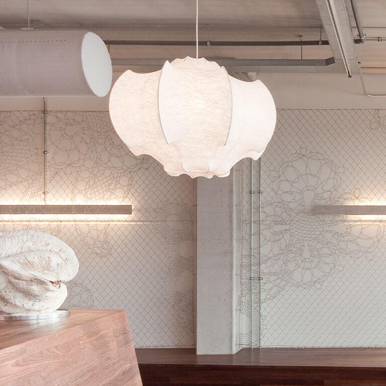 Lotus Minimalistisch Seide Pendelleuchte Lampe-Letslighting