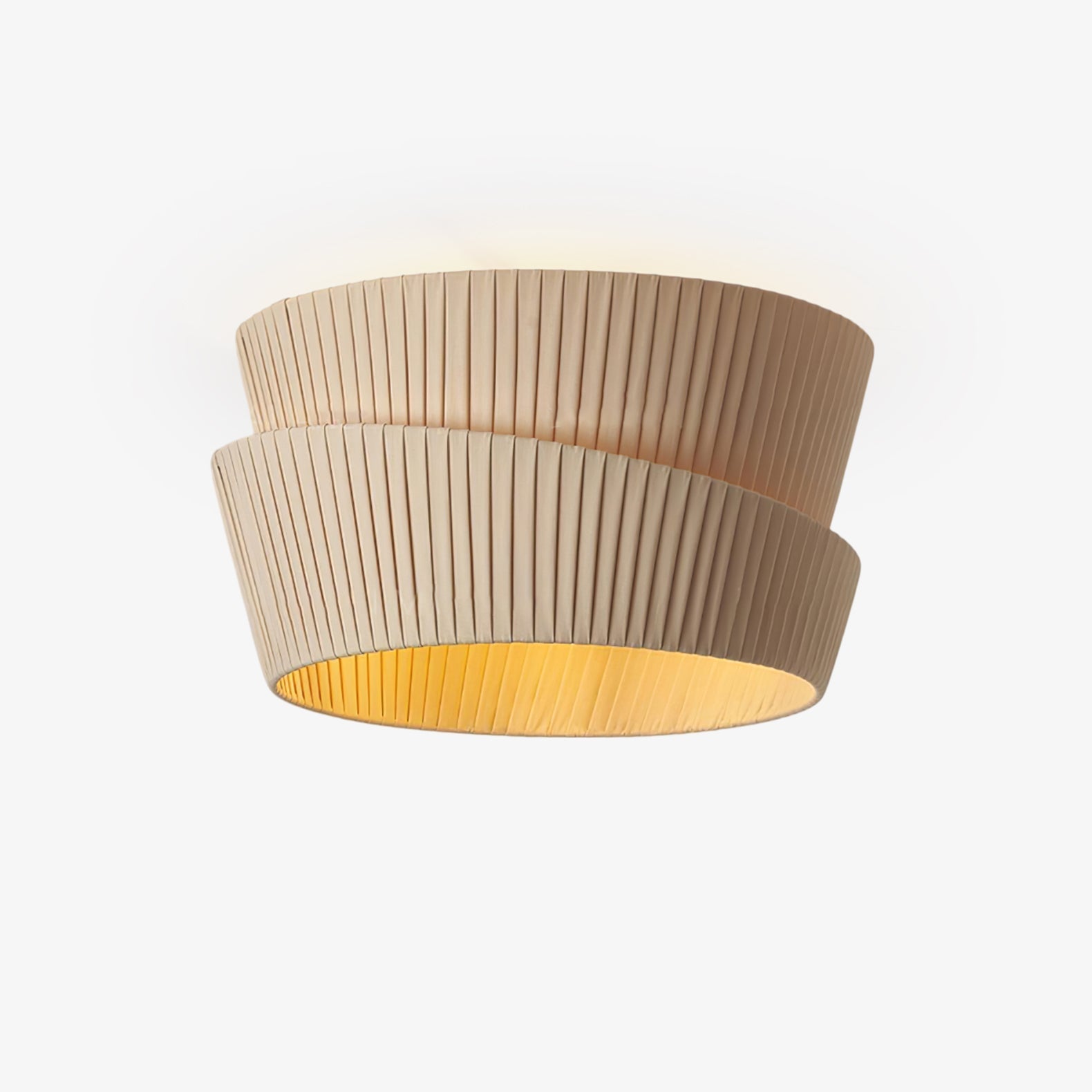 Zethayra Natur Einzigartig Twist Stoff Deckenleuchte-Letslighting