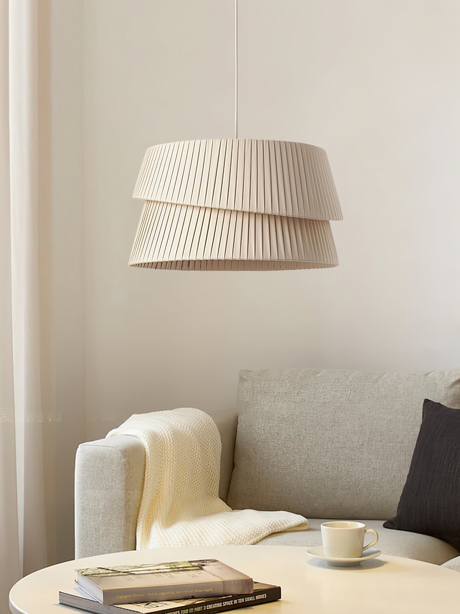 Ilira Premium Eleganz Twist Stoff Pendelleuchte-Letslighting