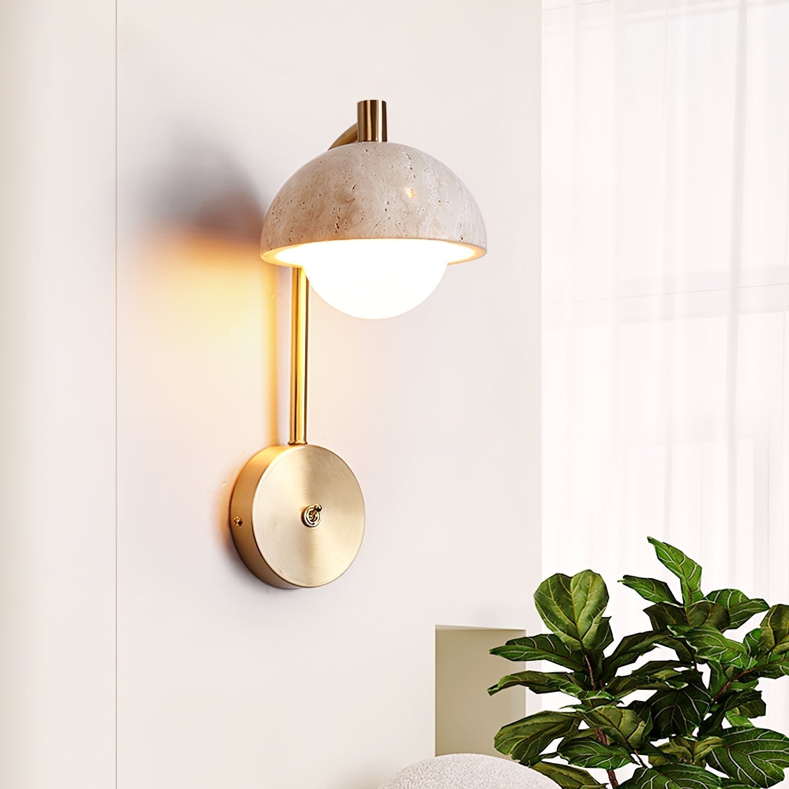 Ormaren Travertine Wall Light - Blowlighting