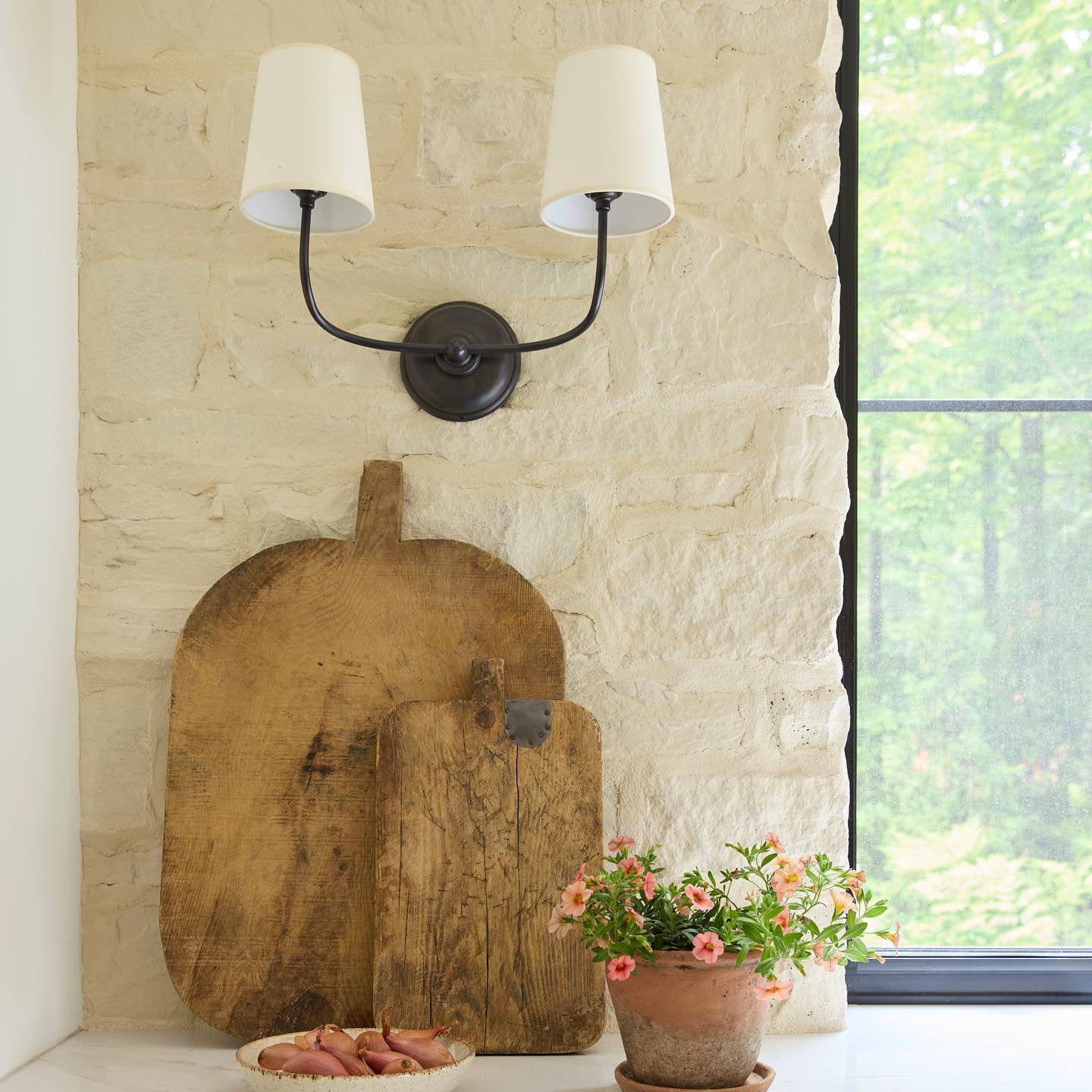 Olvaror Industrielle Vintage-Wandleuchte aus Stoff-Letslighting