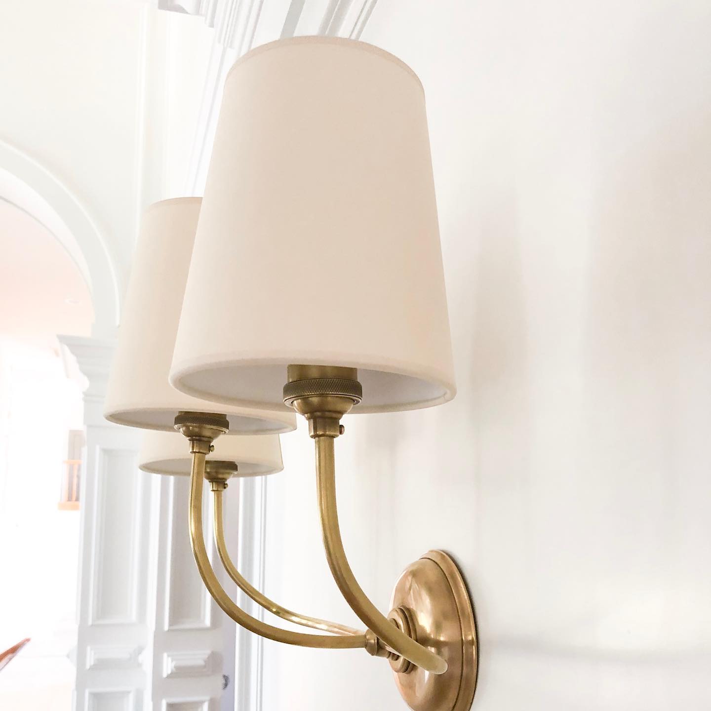 Olvaror Industrielle Vintage-Wandleuchte aus Stoff-Letslighting