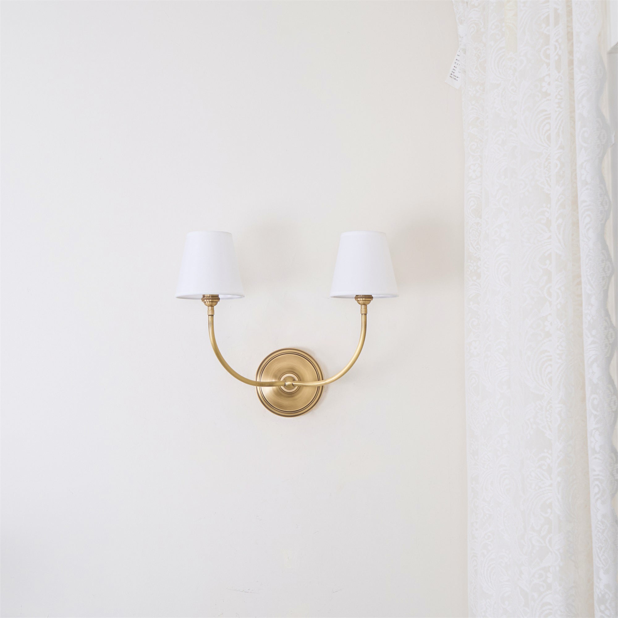 Olvaror Industrielle Vintage-Wandleuchte aus Stoff-Letslighting