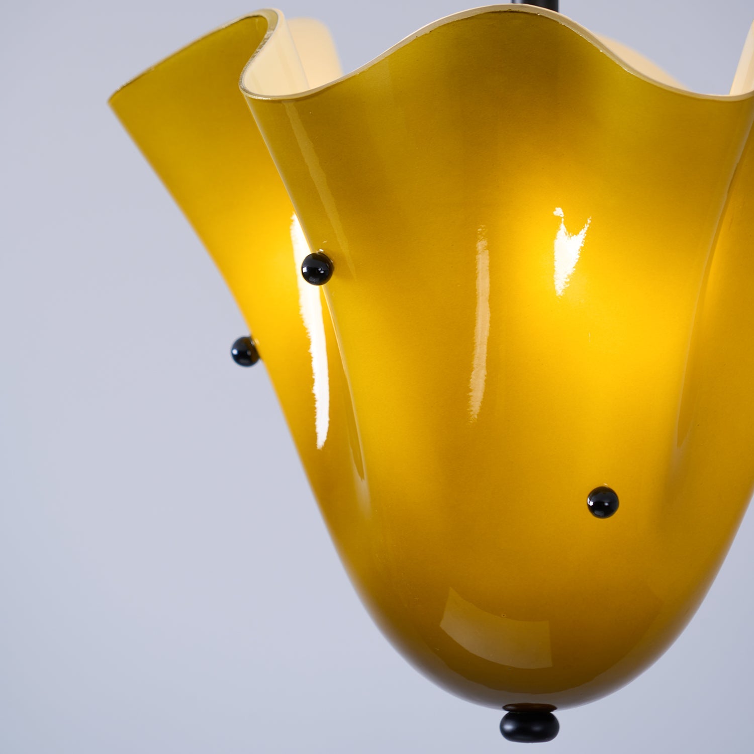 Eldis Murano Glass Semi Flush Ceiling Light - Letslighting