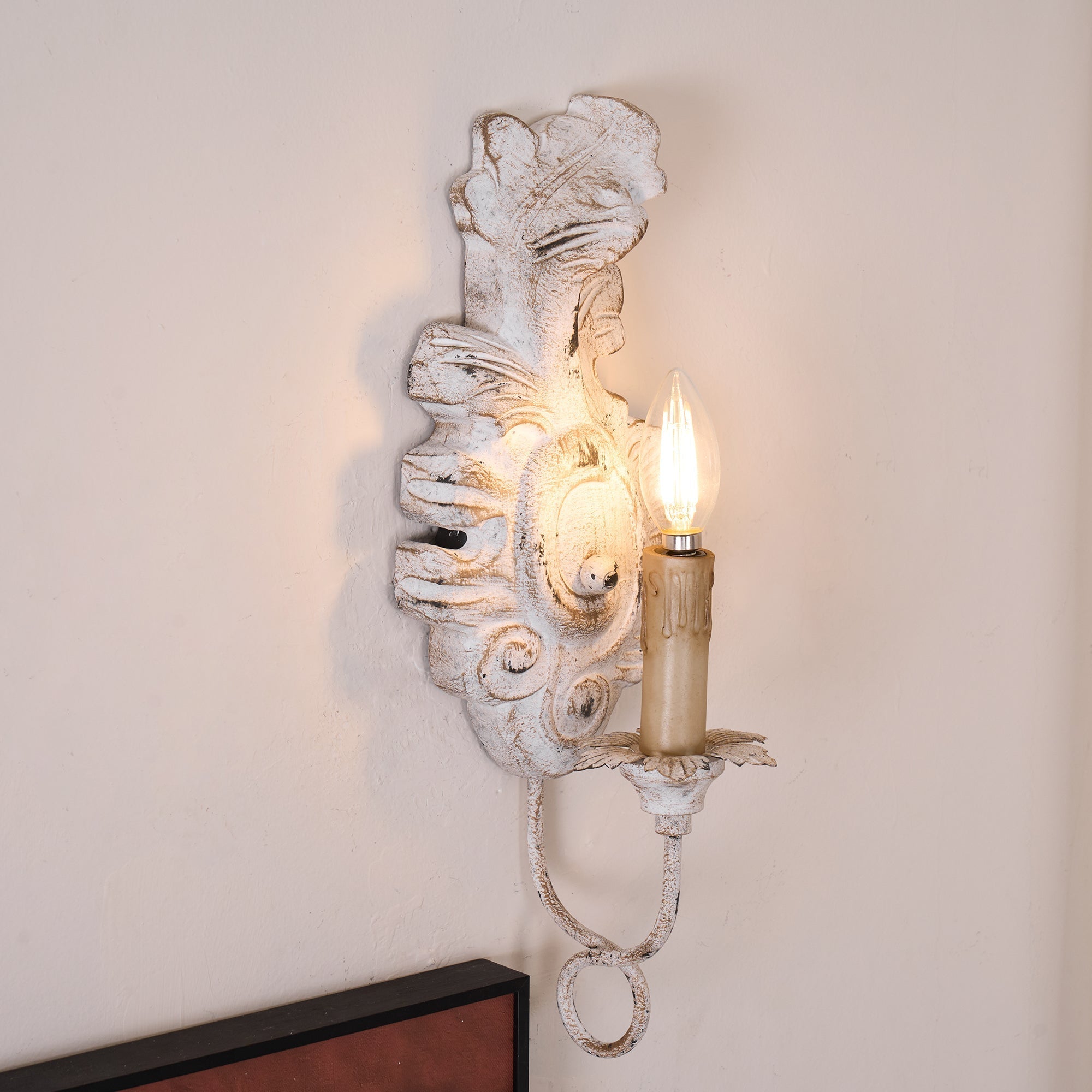 Olsilel Elegante Vintage-Wandleuchte aus Kunstharz-Letslighting